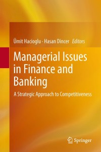 Cover image: Managerial Issues in Finance and Banking 9783319013862
