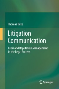 Imagen de portada: Litigation Communication 9783319018713