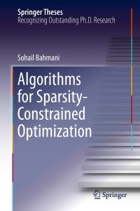 Cover image: Algorithms for Sparsity-Constrained Optimization 9783319018805