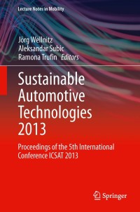 Cover image: Sustainable Automotive Technologies 2013 9783319018836