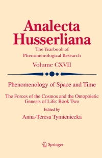 Cover image: Phenomenology of Space and Time 9783319020389