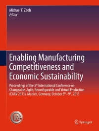 Imagen de portada: Enabling Manufacturing Competitiveness and Economic Sustainability 9783319020532