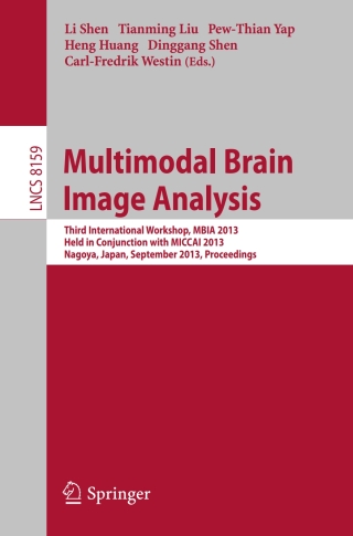 Imagen de portada: Multimodal Brain Image Analysis 9783319021256