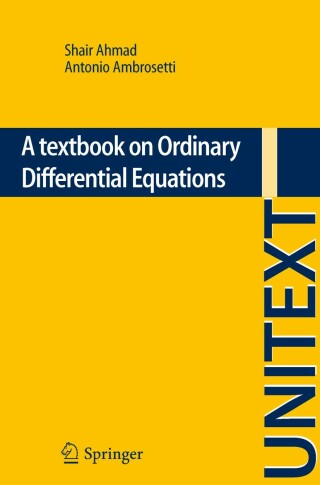 Cover image: A textbook on Ordinary Differential Equations 9783319021287