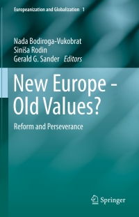 Cover image: New Europe - Old Values? 9783319022123