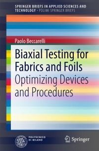 Cover image: Biaxial Testing for Fabrics and Foils 9783319022277