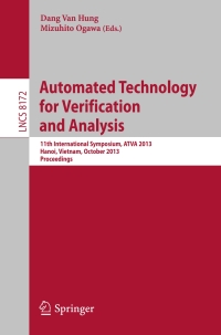 صورة الغلاف: Automated Technology for Verification and Analysis 9783319024431