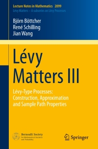 Imagen de portada: Lévy Matters III 9783319026831
