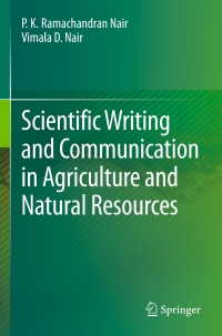 Cover image: Scientific Writing and Communication in Agriculture and Natural Resources 9783319031002