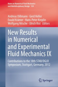 Immagine di copertina: New Results in Numerical and Experimental Fluid Mechanics IX 9783319031576