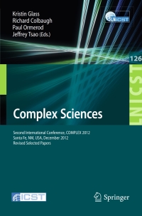 Cover image: Complex Sciences 9783319034720