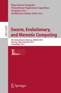 Imagen de portada: Swarm, Evolutionary, and Memetic Computing 9783319037523