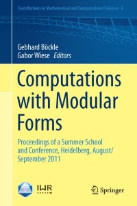 Cover image: Computations with Modular Forms 9783319038469