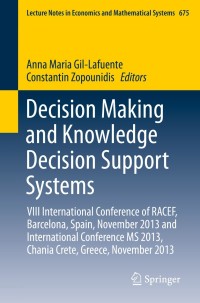 表紙画像: Decision Making and Knowledge Decision Support Systems 9783319039060