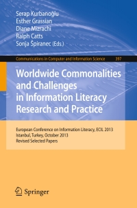 Imagen de portada: Worldwide Commonalities and Challenges in Information Literacy Research and Practice 9783319039183