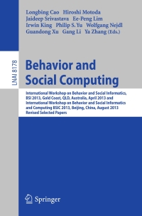 Titelbild: Behavior and Social Computing 9783319040479