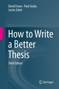 Titelbild: How to Write a Better Thesis 3rd edition 9783319042855