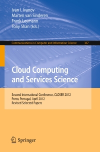 Imagen de portada: Cloud Computing and Services Science 9783319045184