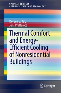 Titelbild: Thermal Comfort and Energy-Efficient Cooling of Nonresidential Buildings 9783319045818