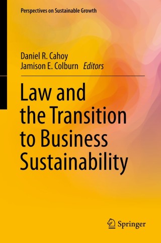 Imagen de portada: Law and the Transition to Business Sustainability 9783319047225
