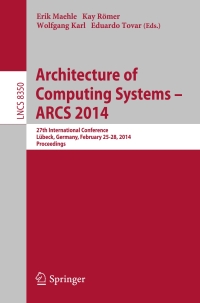 Cover image: Architecture of Computing Systems -- ARCS 2014 9783319048901