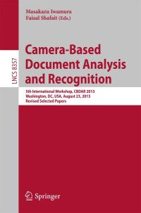 Imagen de portada: Camera-Based Document Analysis and Recognition 9783319051666