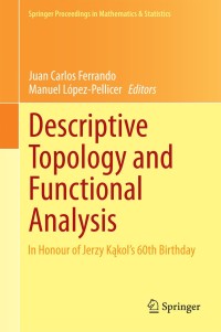 Cover image: Descriptive Topology and Functional Analysis 9783319052236