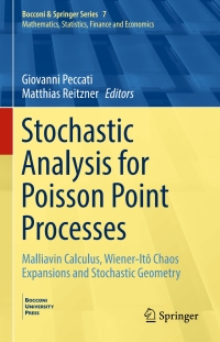 Cover image: Stochastic Analysis for Poisson Point Processes 9783319052328