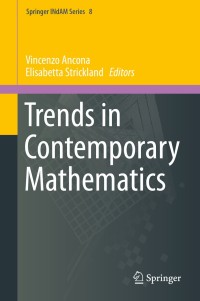 Cover image: Trends in Contemporary Mathematics 9783319052533