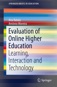 Imagen de portada: Evaluation of Online Higher Education 9783319054247