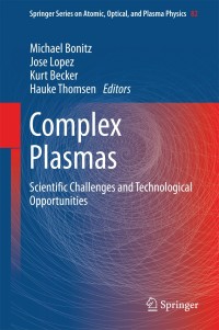 Cover image: Complex Plasmas 9783319054360