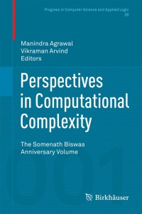Cover image: Perspectives in Computational Complexity 9783319054452