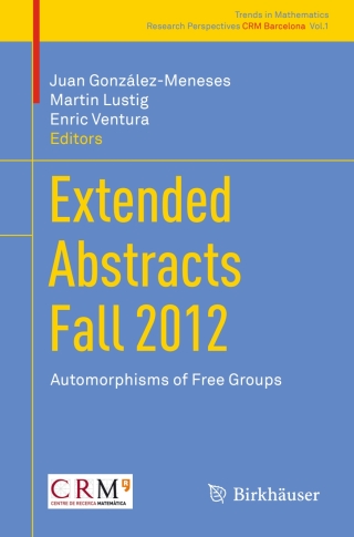 Cover image: Extended Abstracts Fall 2012 9783319054872