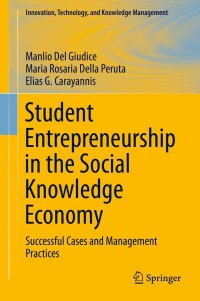 Titelbild: Student Entrepreneurship in the Social Knowledge Economy 9783319055664