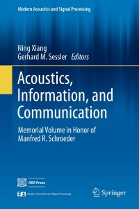 Cover image: Acoustics, Information, and Communication 9783319056593