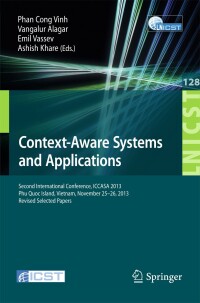 Cover image: Context-Aware Systems and Applications 9783319059389