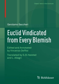 Cover image: Euclid Vindicated from Every Blemish 9783319059655
