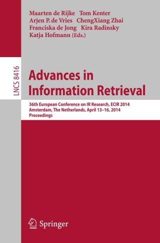 Cover image: Advances in Information Retrieval 9783319060279