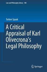 Imagen de portada: A Critical Appraisal of Karl Olivecrona's Legal Philosophy 9783319061665