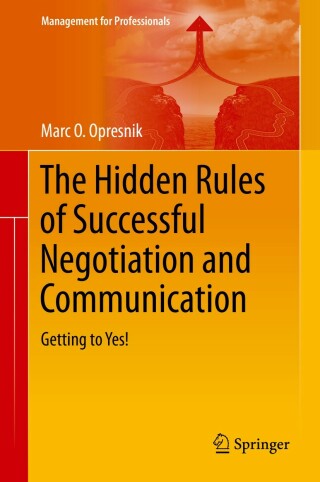 Cover image: The Hidden Rules of Successful Negotiation and Communication 9783319061931