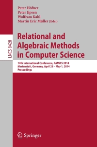 Imagen de portada: Relational and Algebraic Methods in Computer Science 9783319062501