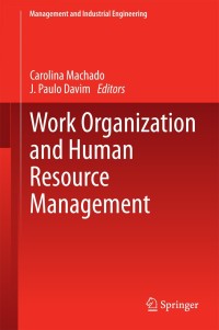 Titelbild: Work Organization and Human Resource Management 9783319063751