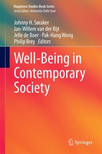 صورة الغلاف: Well-Being in Contemporary Society 9783319064581