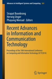 Omslagafbeelding: Recent Advances in Information and Communication Technology 9783319065373