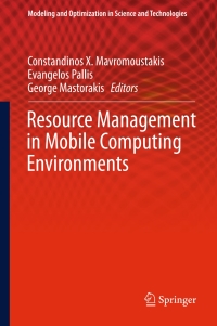 Imagen de portada: Resource Management in Mobile Computing Environments 9783319067032