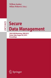 Cover image: Secure Data Management 9783319068107