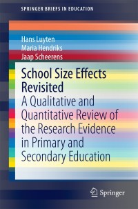 Cover image: School Size Effects Revisited 9783319068138