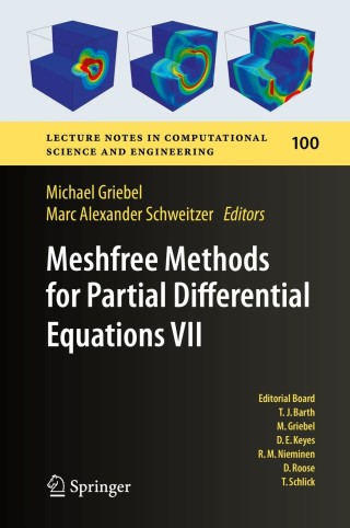 Titelbild: Meshfree Methods for Partial Differential Equations VII 9783319068978