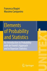 Immagine di copertina: Elements of Probability and Statistics 9783319072531