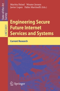 Imagen de portada: Engineering Secure Future Internet Services and Systems 9783319074511